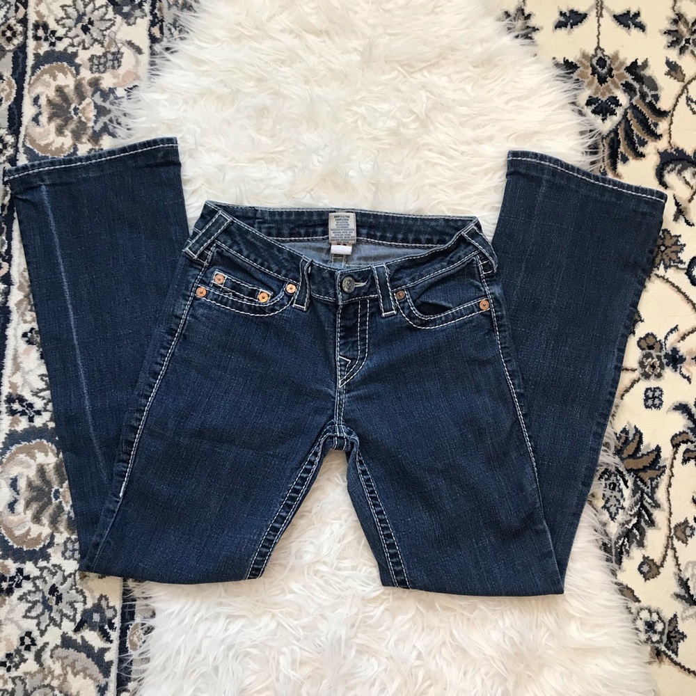 True Religion Women’s Bootcut Dark Jeans